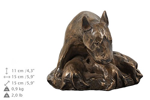 Urne pour les cendres de chien Bull Terrier statue décorative