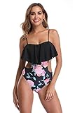 Photo Gallery smithoom costumi interi da bagno contenitivo donna - increspatura costume da bagno - sexy nero bikini controllo pancia - per spiaggia piscina vacanza -m Photo Gallery smithoom costumi interi da bagno contenitivo donna - increspatura costume da bagno - sexy nero bikini controllo pancia - per spiaggia piscina vacanza -m