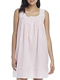 Eileen West Cotton Dobby Stripe Woven Sleeveless Chemise Rose XL