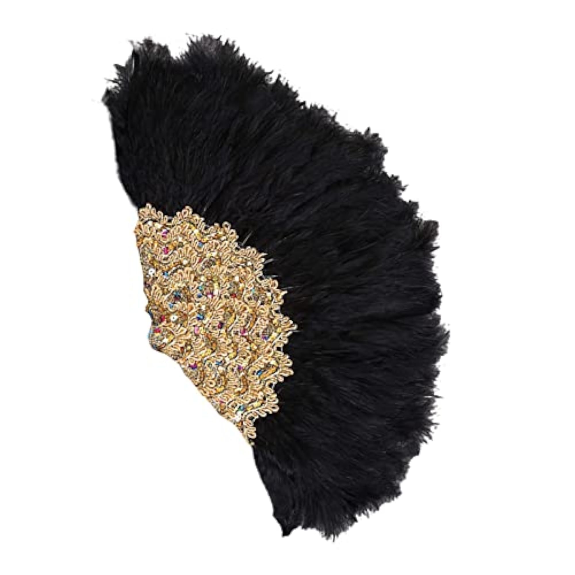 Wedding Bride Feather Handheld Fan for Dancing