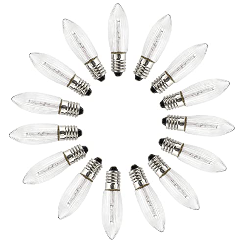 MeetUs 15x Lampadina a Lume di Candela Conica E10