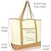 DALIX 22'' Heavy Duty Deluxe Tote Bag with Outer Pocket (Brown)