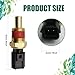 Middrivr Engine Coolant Temperature Sensor, Water Temperature Sensor Compatible with Jeep Grand Cherokee, Replaces OEM# 56027873
