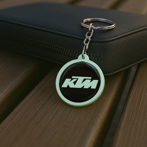 Image of Mi Glow Store Glow in Dark Keychain for Bike Men | Gift for Man | Bike Accessories | Charges in Light Glows in Dark | Key chain for Bike