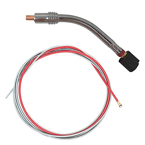 ELCAN Pack de una cabeza para antorcha 36kd y guia hilo rojo de 4 metros para hilo 1,0-1,2mm para antorcha mig mag. Consumibles y accesorios pistola soldar. Cuello cisne para torcha soldadura MB36