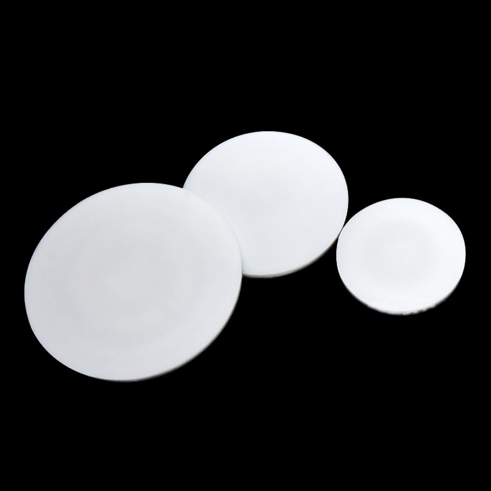 Juntas redondas de PTFE sólido de alta temperatura (10-100 mm x 1-3 mm) - 10 arandelas de sellado de PTFE blancas for aplicaciones industriales(70MM*1.5MM)