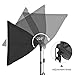 Kshioe 800W 5500K Umbrellas Softbox Continuous Lighting Kit with Backdrop Support System for Photo Studio Product, Portrait and Video Shoot Photography