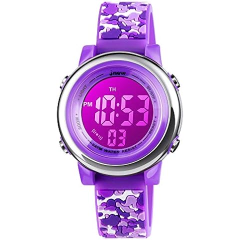 cofuo Kids Digital Sport Waterproof Watch for Girls Boys, Kid Sports Outdoor LED Electrical Watches with Luminous Alarm Stopwatch Child Wristwatch 3-12 Years Cover
