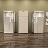 venjakob möbel  Venjakob 3er-Set Highboard LS310017 Ausführung Lack weiß Matt (PG)