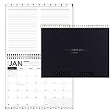 5-Year Calendar Planner, 2024-2028 Monthly Schedule Organizer Flip Calendar Diary with Tabs, Spiral Bound Top, Black, 8 ½” Wide x 11” Long