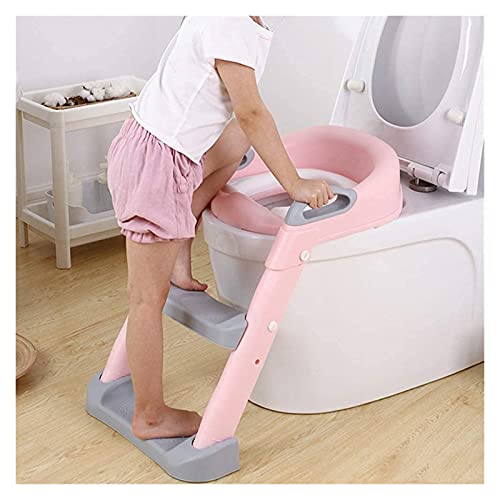 Toddler Potty Training Seat met ladder, Potty Seat-toiletzitting met stiefkruk for kinderen, spatbescherming en antislip… - Afbeelding 6