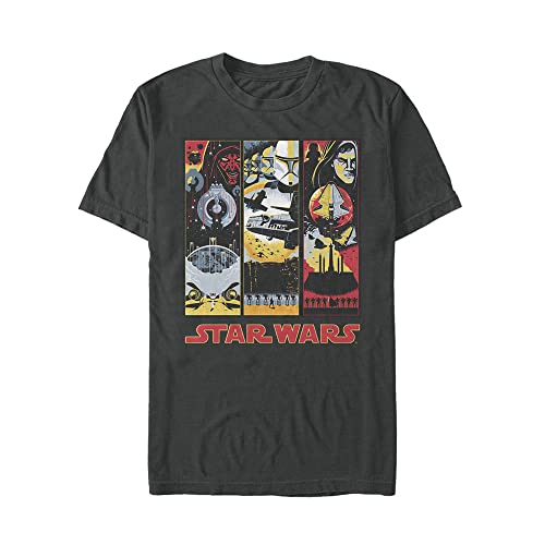 T-shirt Star Wars Phantom noir manches courtes vêtement geek homme 4XL