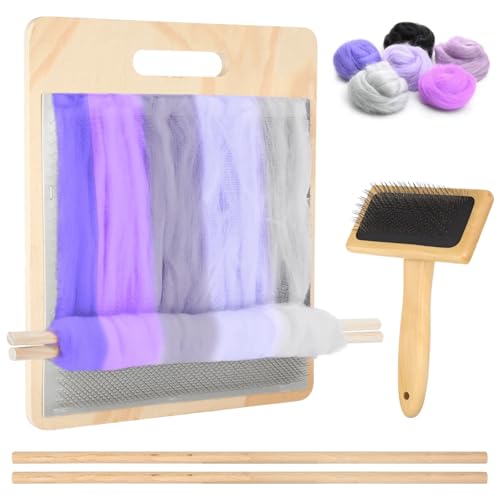 Varku Wool Blending Board Set with Carding Tools