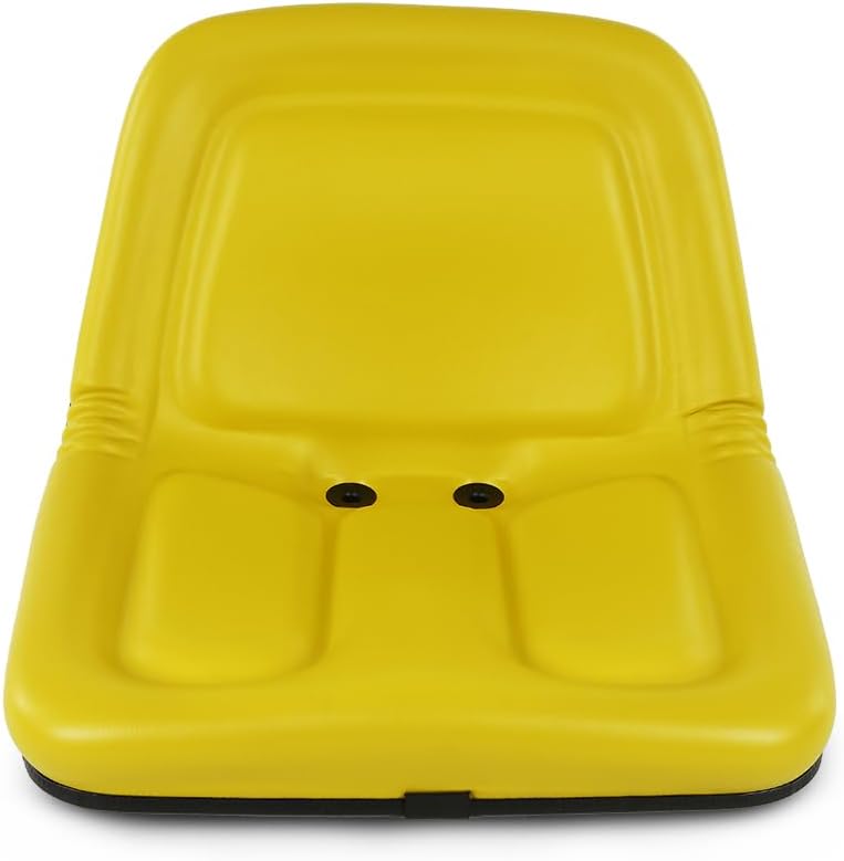 LQI Lawn Mower Garden Tractor Seat Yellow Compatible with John Deere Mowers STX30 STX38 130 160 165 170 175 180 185 110 With Drain Holes GG420-32959, MG861683