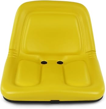LQI Lawn Mower Garden Tractor Seat Yellow, MG861683 | Compatible with John Deere Mowers STX30 STX38 130 160 165 170 175 180 185 110 With Drain Holes GG420-32959