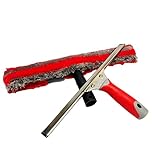 Bayersan Window Cleaning Squeegees With Plastic Handle & Stainless Steel Channel | Window Washer Set | Professional Window Cleaning Kit (14")
