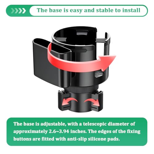 Extensor de Portavasos para Carro con Soporte para Teléfono miniatura 3