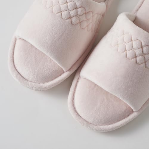 Roxoni Women Coral Fleece Slippers Unique Cotton Filled Top Soft and Warm Slip On for Relaxing at Home2
