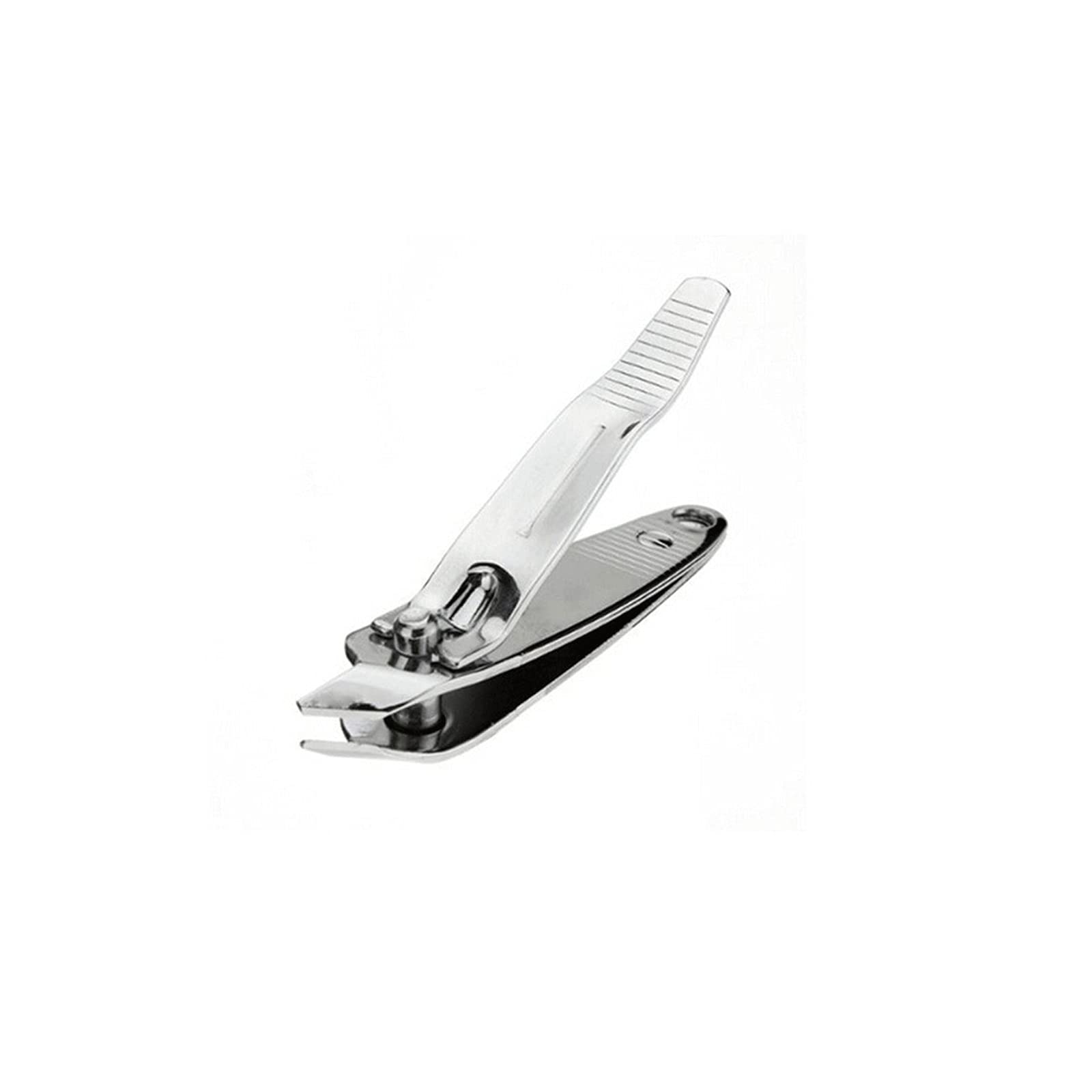 ZAFONI Fingernail Clipper, 1PC Slope Steel Nail Clipper Cutter Manicure Tools Trimmer Quality Metal Silver Nail Clipper With Clip Cutter Toe
