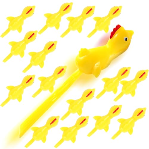 fnqiank 50 PCS Slingshot Chicken Rubber Chicken Game, Funny Stretchy Prank Gag Toys, Birthday Goodie Bag Filler, Classroom Prizes Party Favors...