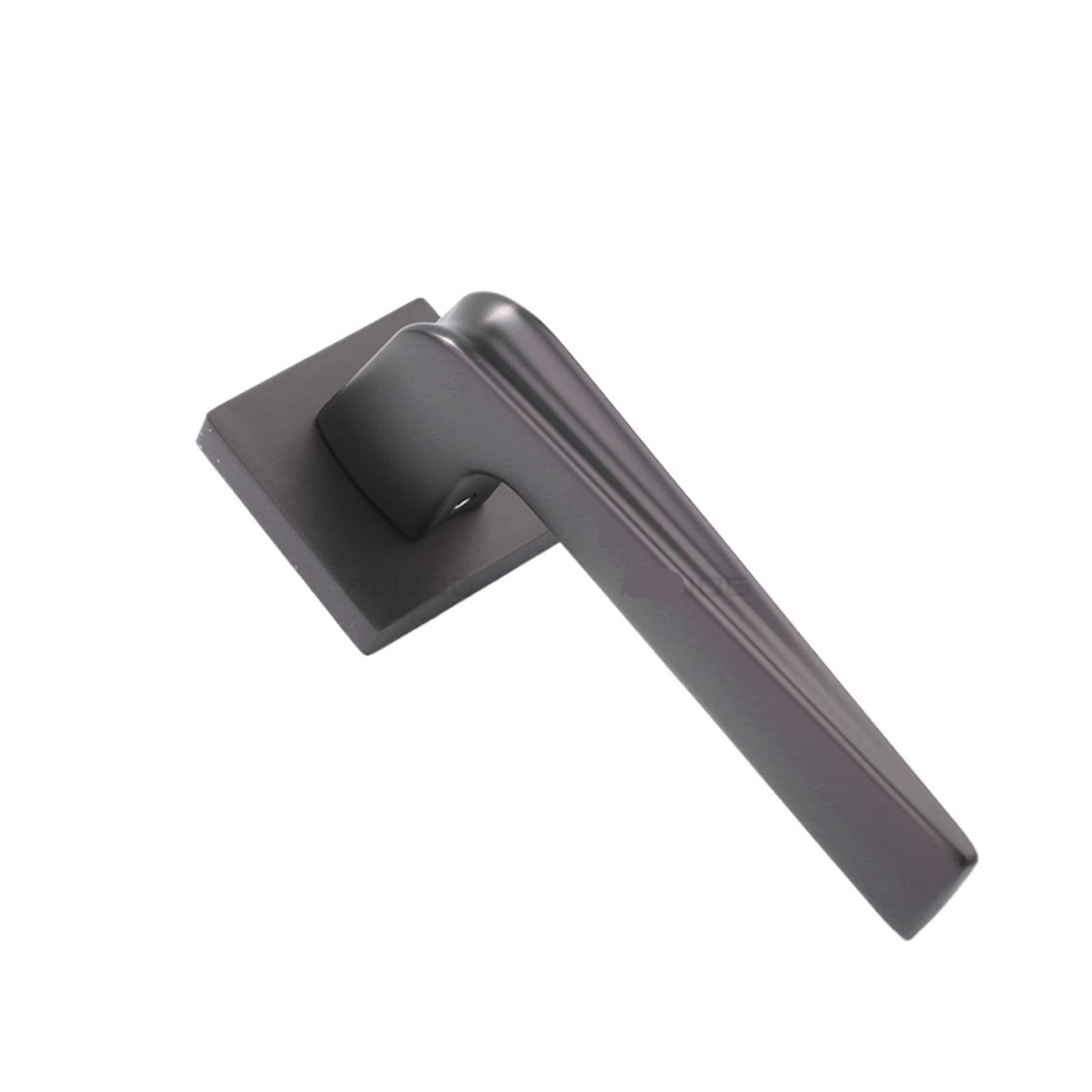 NYRXRYTCA Bedroom Kitchen Wooden Door Handle zinc Alloy Indoor Silent Door Lock(D32 S902 gray brushed silent)