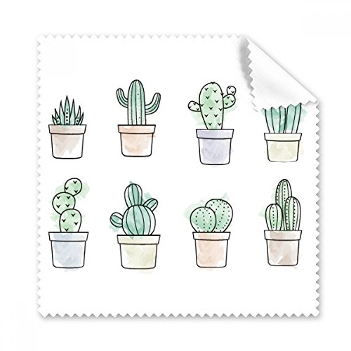 Chiffon de nettoyage écran téléphone lunettes microfibre imprimé cactus