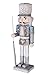 Clever Creations Snow King 14 Inch Traditional Wooden Nutcracker, Festive Christmas Décor for Shelves and Tables