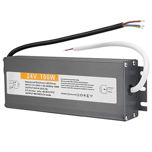 Controlador LED 24V 100W Zerodis con transformador impermeable IP67 de aluminio 5