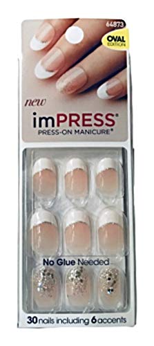 Kiss ImPress Oval Edition Press-On Short Nails 64873 Pop Star