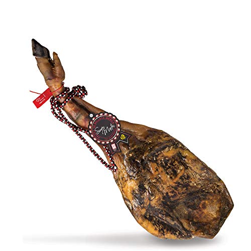 Jamon Iberico Spanish Ham Leg - 4.5-5.0 kg Paleta Iberico de Bellota Pata Negra - 100% Natural - No Additives or Preservatives - from Multi-Award Winning Iberico Ham producer Simon Martin