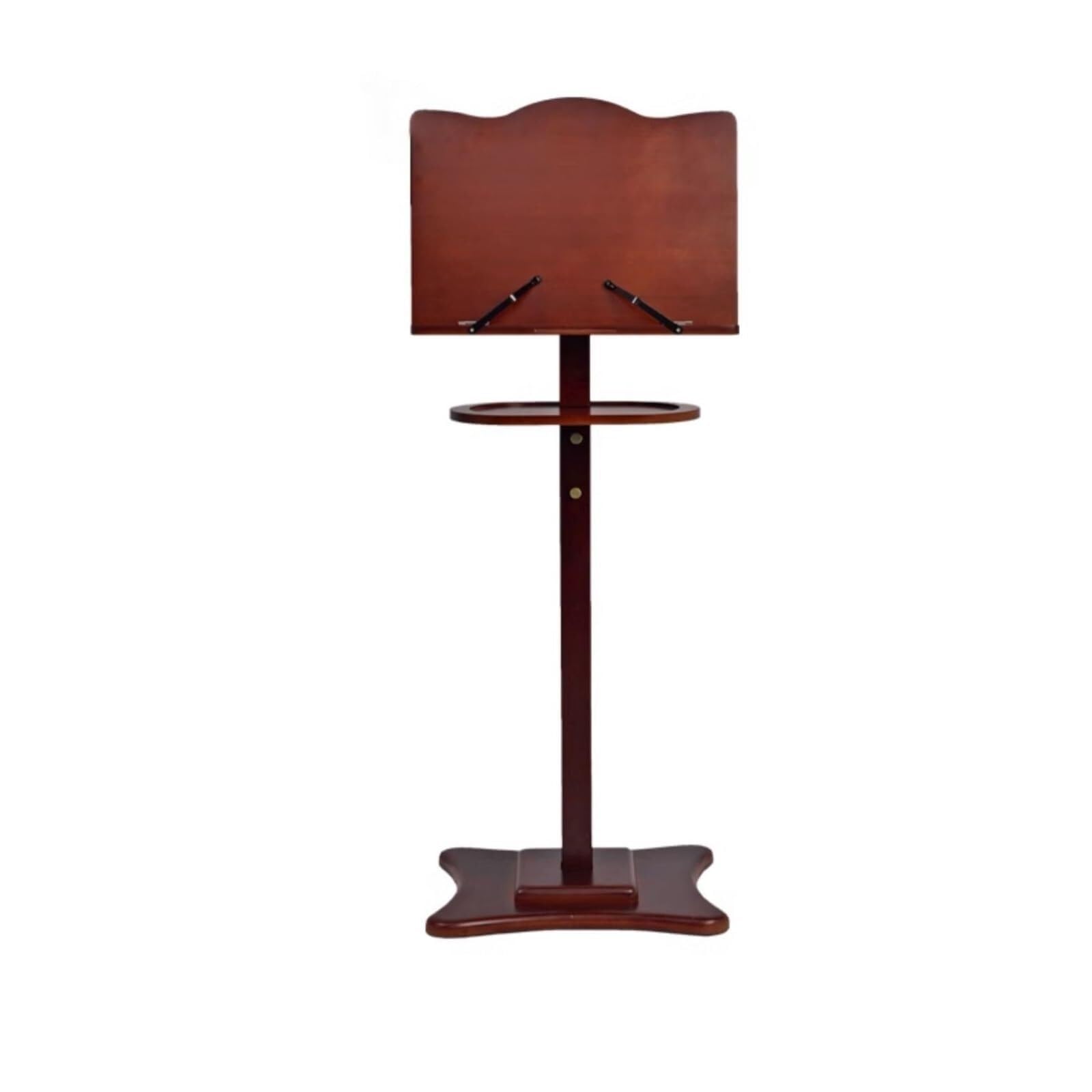 Support de lutrin réglable en bambou – Pupitre portable pour églises, écoles, bureaux et événements (marron, 130 cm)