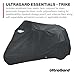 UltraGard Motorcycle Trike Cover - Weather-Resistant with Elastic Hem, Rustproof Grommets, Storage Bag, Windshield Liner, Antenna Flaps & Expandable Windshield Pockets