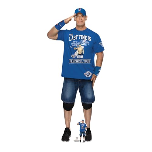 Star Cutouts SC4552 - Sagoma in cartone con scritta "Tour di addio di John Cena", altezza 186 cm, ideale per fan della WWE, regali e decorazioni per feste WWE Star Cutouts SC4552 - Sagoma in cartone con scritta "Tour di addio di John Cena", altezza 186 cm, ideale per fan della WWE, regali e decorazioni per feste WWE