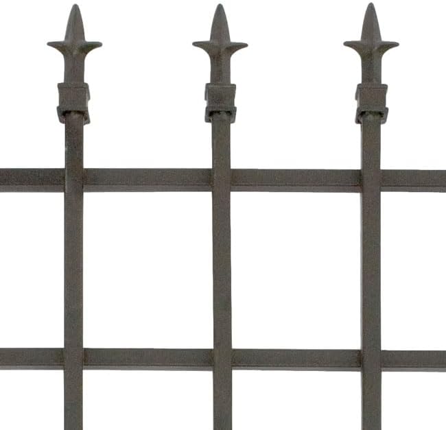 Miniatura 4 de Compra a granel de 10 secciones de valla de acabado clásico Panacea 87103, color negro