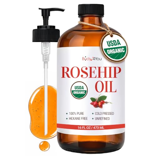 BodyJ4You USDA Organic Cold Pressed Rosehip Seed Oil