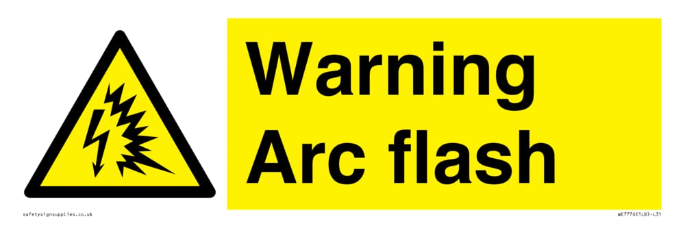 Warning Arc flash Sign - 300x100mm - L31