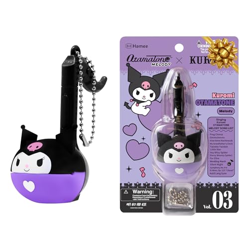 Image of Otamatone Melody Sanrio Electronic Musical Instrument Toy Keychain - Kuromi
