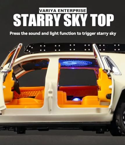 Image of 1:32 Rolls Royce Phantom 6X6 Scale Model Car - Exclusive Alloy Metal Pull Back Die Cast Car Toy with Openable Doors, Light & Music - Best Gifts for Kids【Colors as Per Stock】