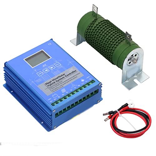 HUIZHITENGDA 5000W Wind Solar Hybrid Charge Controller with LCD Display,12V 24V Auto MPPT Wind Solar Hybrid Boost Controller for Solar Wind Generator Systems,48V