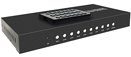 9-Channel HDMI Video Multiplexer MultiViewer with IR Remote