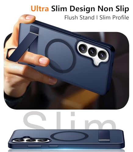 Image of SPIDERCASE Magnetic for Samsung Galaxy S26 Plus Case, with [3 Stand Ways][ Military Grade Drop Protection] with Invisible Stand Shockproof Slim Case for Samsung Galaxy S26 Plus 6.7 inch, Blue