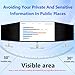 19.5 Inch Privacy Screen for Computer Monitor Eye Protection Anti Glare Blue Light Monitor Privacy Shield Screen 19.5 Inch 16:9 Aspect Ratio [2 Pack]