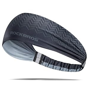 ROCKBROS Zweetbanden Sporthoofdbanden Unisex Zweetabsorberende Haarbanden voor Hardlopen, Voetbal, Basketbal en Tennis