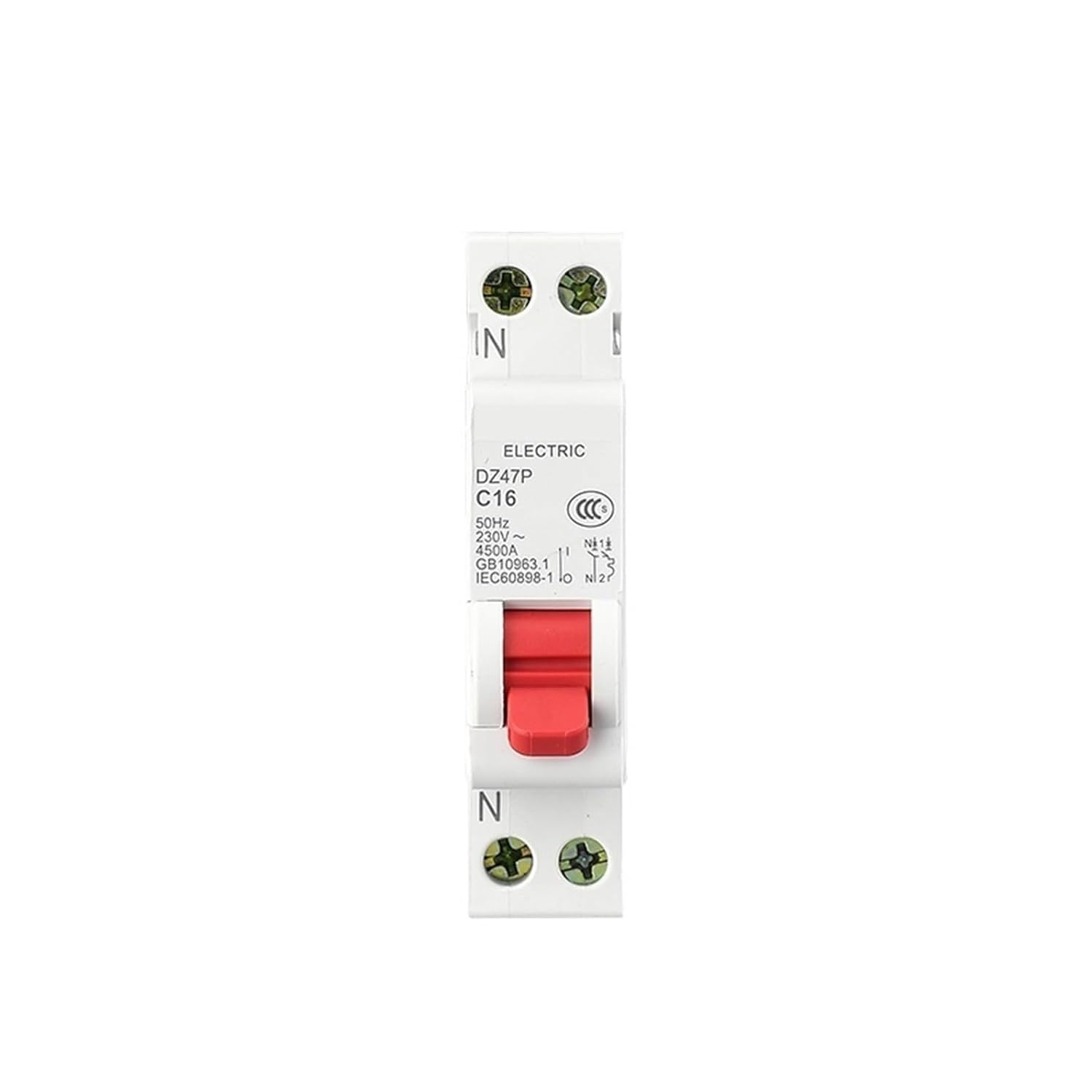 Disyuntor en miniatura MCB para evitar sobrecargas en hogares con corte de seguridad de 4.5KA