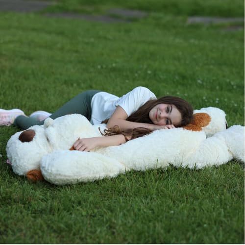 Image of MaoGoLan 52 inches Giant Stuffed Puppy Dog Animal,Ultra Soft Large Plush Soft Plush Dog Body Pillow Toy for Girls,Kids,Puppy Lover