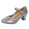 MaNMaNing Elegante eenkleurige dansschoenen voor dames, enkelriem, plek, hiel, latin salsa, dansschoenen, party, balzaal…