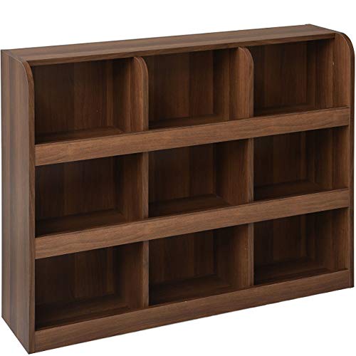 ワイエムワールド おもちゃラック 子ども用本棚 絵本棚 3列 3段 ウォールナット 00-221