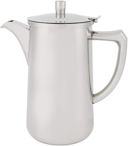 Jarra de acero inoxidable con asa, jarra de agua aislada para bebidas frías de 60.35 onzas / 1.8 litros, hervidor de agua de gran capacidad con tapa