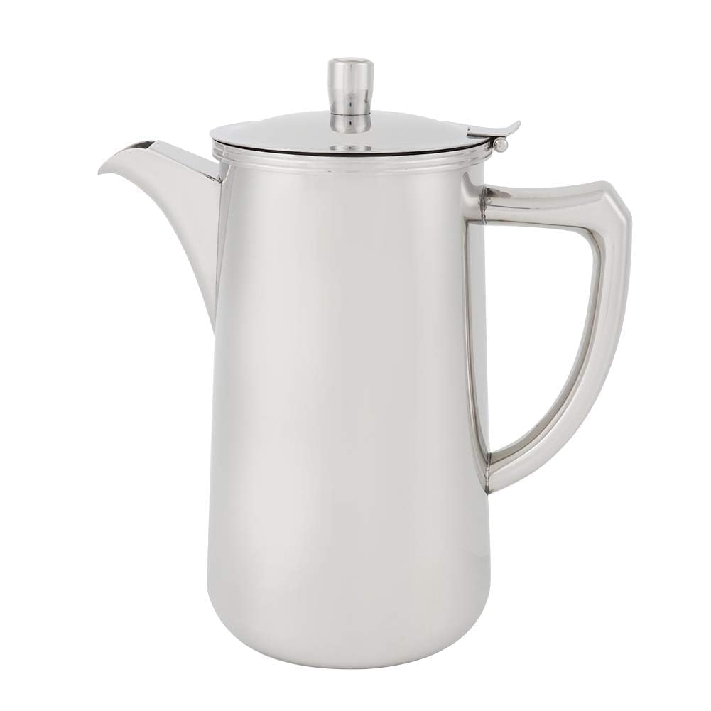 Jarra de acero inoxidable con asa, jarra de agua de 60.35 oz, 1,8 litros, hervidor de agua de gran capacidad con tapa para bebidas frías/calientes, té, leche, jugo