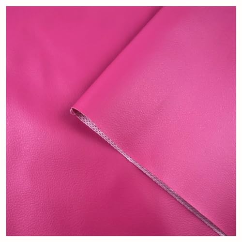 Tissu PU Doux 1.6X2m Rénovation Siège Rose Red Cuir Synthétique